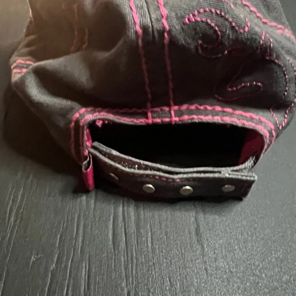 Browning‎ Women OS Grey Pink Tan Adjustable Cotton Hat